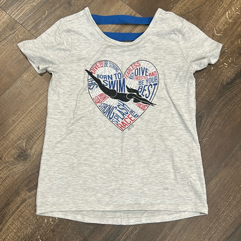 Justice Swimmer Tee Size 10